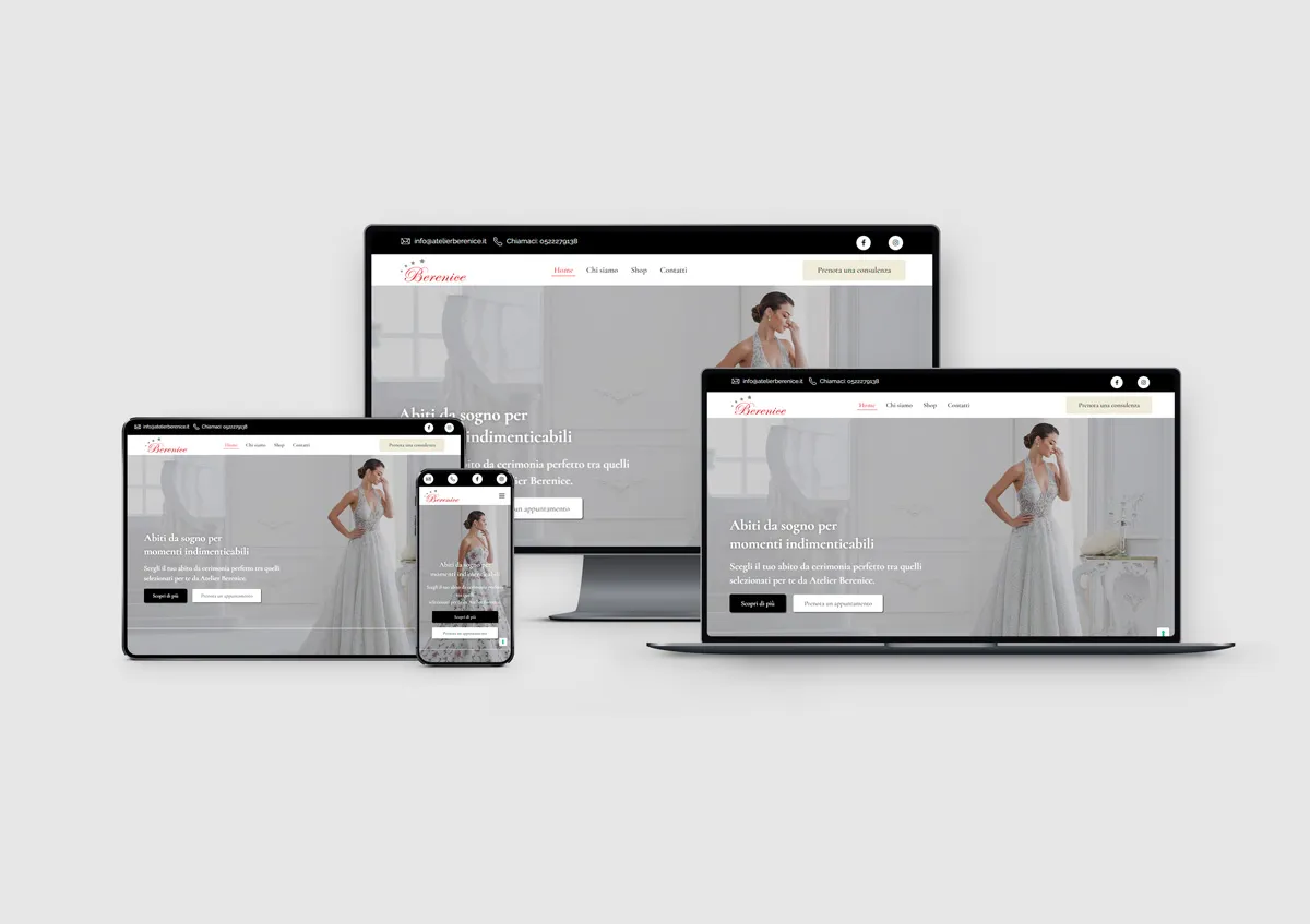 web design abiti da sposa